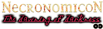 Necronomicon The Dawning of Darkness logo for Playstation